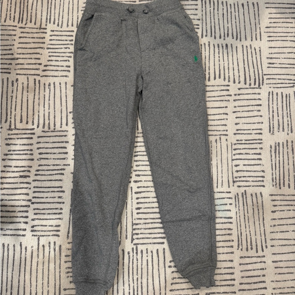 Polo Ralph Lauren Gray Joggers with Green Logo